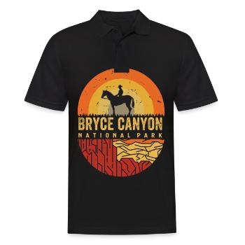 Parc national de Bryce Canyon Nature Utah Touristes Sou - Polo Homme - noir - Devant - Kai (181cm)