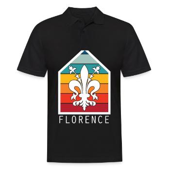 Italy Florence Tuscany Cathedral Italian Z - Men's Polo Shirt - black - Front - Kai (181cm)