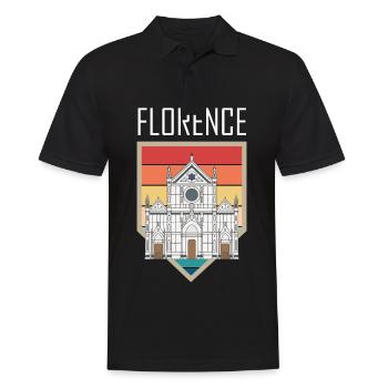 Florence Dome Tuscany Cathedral Italian Zuh - Men's Polo Shirt - black - Front - Kai (181cm)