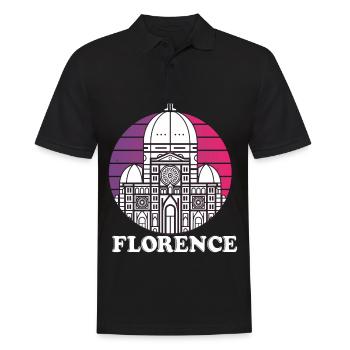 Florence Italian Home Dome Tuscany Cathedral Itali - Men's Polo Shirt - black - Front - Kai (181cm)