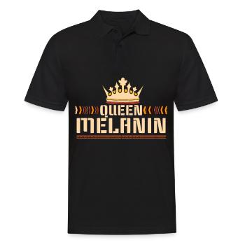 Femme noire Reine Mélanine Black Lives Matter F - Polo Homme - noir - Devant - Kai (181cm)
