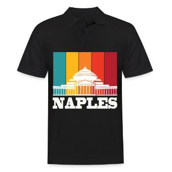 Southern Italy Naples Italian Home Holidays on - Men's Polo Shirt - black - Front - Kai (181cm)