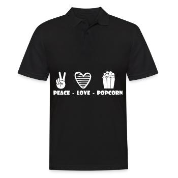 Popcorn Movies Cinéma Movie Night Horror - Polo Homme - noir - Devant - Kai (181cm)