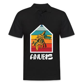 Anubis Egyptology God of the Dead Egypt Pharaoh S - Men's Polo Shirt - black - Front - Kai (181cm)