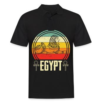 Egypt Pharaoh Anubis Sphinx Egyptology Pyramids - Men's Polo Shirt - black - Front - Kai (181cm)