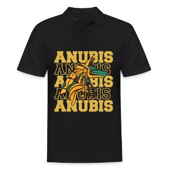 Anubis Ancient Egypt God of the Dead Pharaoh Egypto - Men's Polo Shirt - black - Front - Kai (181cm)