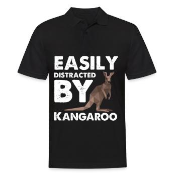 Distrait par Kangaroo Outback Australia Bag - Polo Homme - noir - Devant - Kai (181cm)