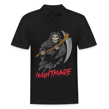 Grim Reaper Nightmare Scythe Angel Of Death Hallow - Men's Polo Shirt - black - Front - Kai (181cm)