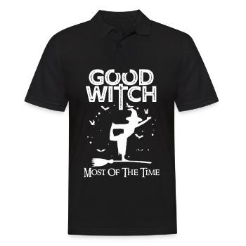 Hexenhafter Halloween-Party-Albtraum Fröhliche Hal - Männer Poloshirt - Schwarz - Vorne - Kai (181cm)