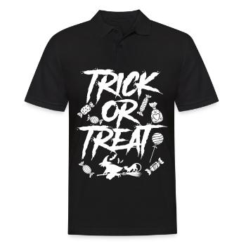 Bonbons sinon il y a Sour Witchy Halloween-Party-H - Polo Homme - noir - Devant - Kai (181cm)