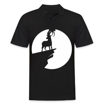 Chèvre - (7) - Polo Homme - noir - Devant - Kai (181cm)