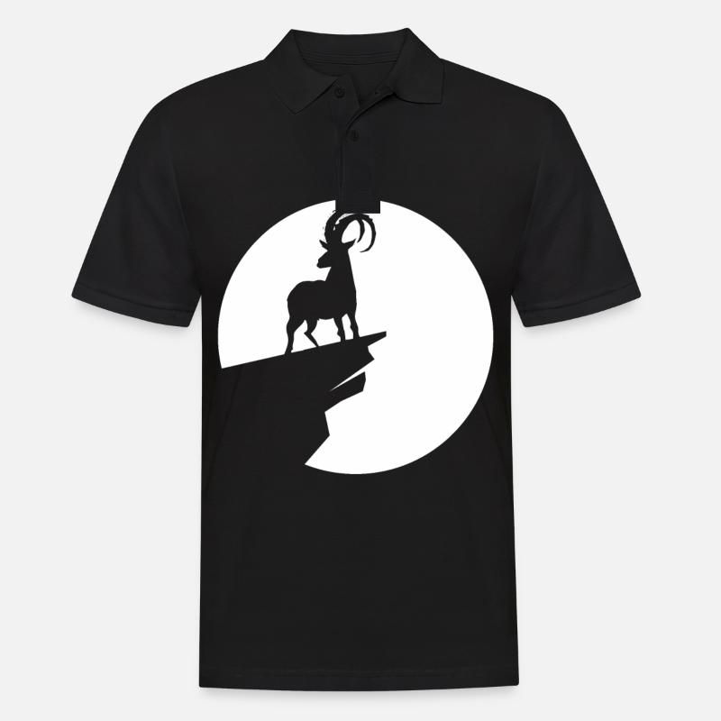 Chèvre - (7) - Polo Homme - noir