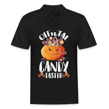 Candy Taster Halloween Party Nightmare Pumpkin - Men's Polo Shirt - black - Front - Kai (181cm)