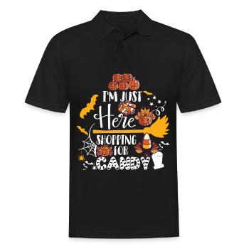 Moon Halloween Party Nightmare, the Happy Hal - Men's Polo Shirt - black - Front - Kai (181cm)