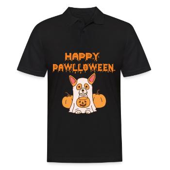 Mignon Corgi Costume Happy Halloween Party Dog - Polo Homme - noir - Devant - Kai (181cm)
