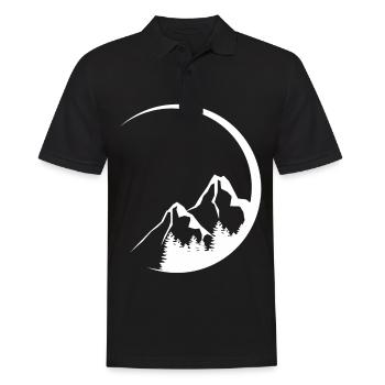 Cercle - Montagne - (6) - Polo Homme - noir - Devant - Kai (181cm)
