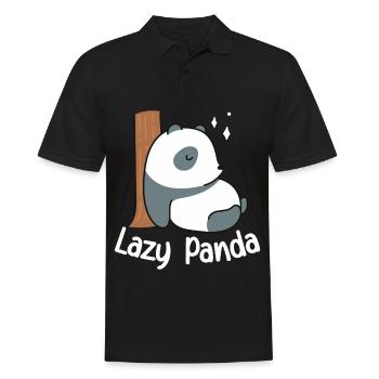 Cher Panda Mignon Pandas Animal Lovers Bambou - Polo Homme - noir - Devant - Kai (181cm)