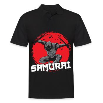Samouraï Guerrier Asiatique Ninja Bloodstain Japon - Polo Homme - noir - Devant - Kai (181cm)