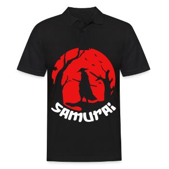 Samouraï Katana Épée Guerrier Asiatique Ninja J - Polo Homme - noir - Devant - Kai (181cm)