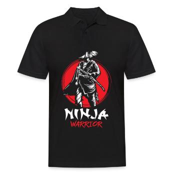 Ninja Warrior Samurai Japanese Bloodstain Katana S - Polo Homme - noir - Devant - Kai (181cm)