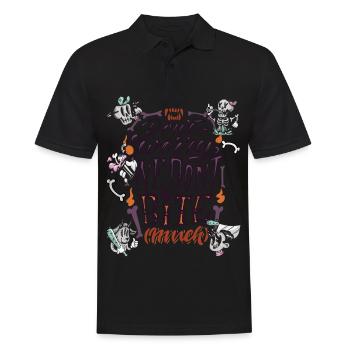 Halloween beißt untotes Skelett-Halloween-Party-Al - Männer Poloshirt - Schwarz - Vorne - Kai (181cm)