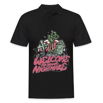 Cauchemar Morts-vivants Halloween Party Zombie Halloween - Polo Homme - noir - Devant - Kai (181cm)