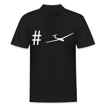 Hashtag - Planeur - - Polo Homme - noir - Devant - Kai (181cm)