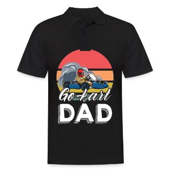 Go-Kart Wife Racing Lap Race Speed Racetrack - Men's Polo Shirt - black - Front - Kai (181cm)