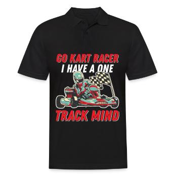 Go Kart Home Racer Lap Race Speed Re - Men's Polo Shirt - black - Front - Kai (181cm)