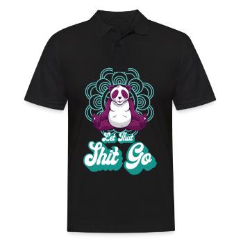 Panda Gaming Retro Cute Pandas Animal Lovers - Men's Polo Shirt - black - Front - Kai (181cm)
