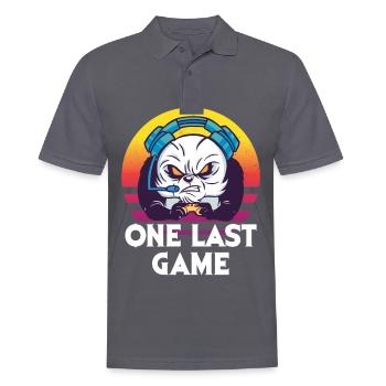 Panda Gaming Dernier jeu Rétro Mignon Pandas Tierl - Polo Homme - charbon - Devant - Nico (186cm)