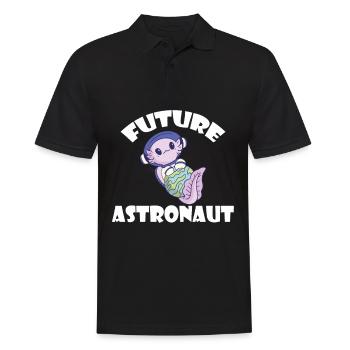 Axolotl Future Astronaute Cosmonaute de l’Univers de l’Espace - Polo Homme - noir - Devant - Kai (181cm)