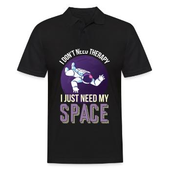 Need Space Astronaut Planet Solar System - Men's Polo Shirt - black - Front - Kai (181cm)
