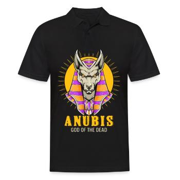 Anubis Soleil Dieu des Pyramides Mortes Égypte Souv - Polo Homme - noir - Devant - Kai (181cm)