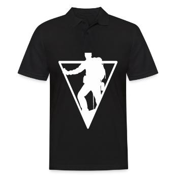 Triangle - Hiking - (3) - Men's Polo Shirt - black - Front - Kai (181cm)
