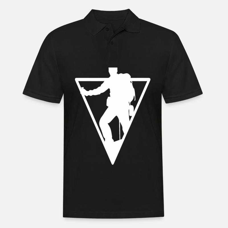 Triangle - Randonnée - (3) - Polo Homme - noir