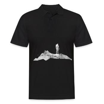 Mountain - Hikers - (4) - Men's Polo Shirt - black - Front - Kai (181cm)