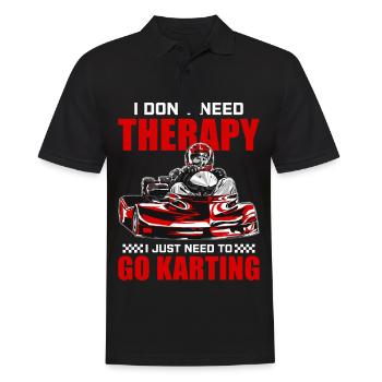 Course de thérapie de karting Piste de karting Rennfa - Polo Homme - noir - Devant - Kai (181cm)
