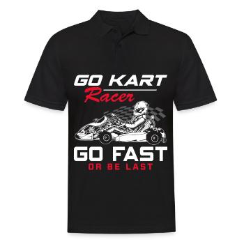 Go-Kart Racer Kart Racing Go-Kart Racetrack Ren - Polo Homme - noir - Devant - Kai (181cm)