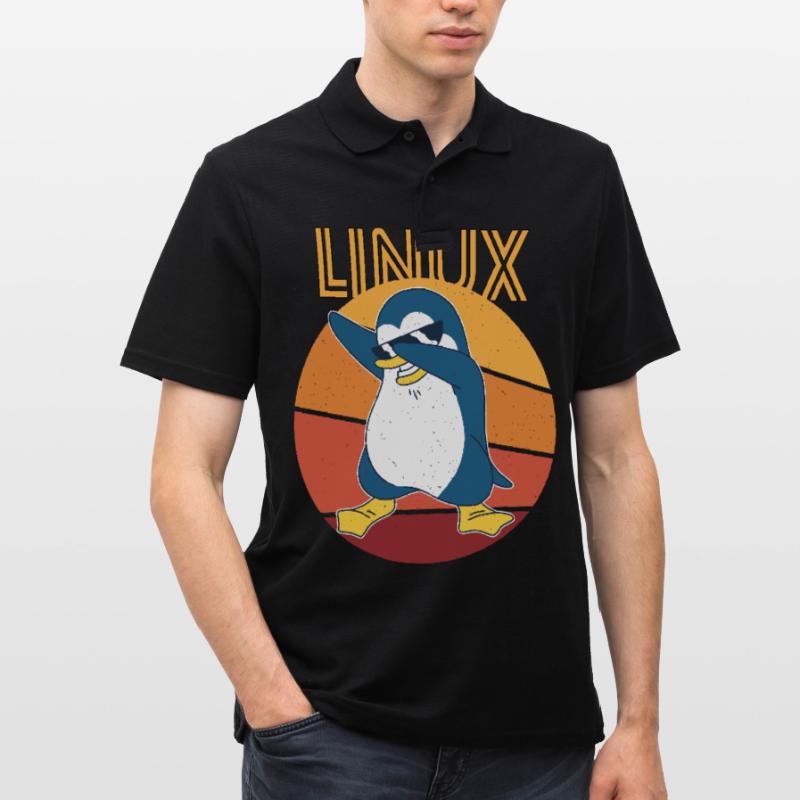 Linux Admin Cool Penguin Nerd Informatics Polo Homme
