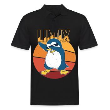 Linux Root Admin Cool Penguin Informatics Nerd - Polo Homme - noir - Devant - Kai (181cm)