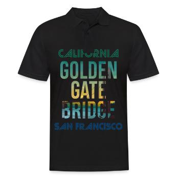 Golden Gate Bridge Souvenir San Francisco Tour à - Polo Homme - noir - Devant - Kai (181cm)