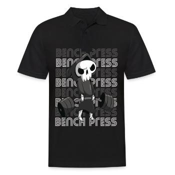 Death Bench Press Workout Motivation Deadlift Gym - Men's Polo Shirt - black - Front - Kai (181cm)
