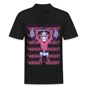 More Weight Unicorn Gym Workout Motivation Strength - Men's Polo Shirt - black - Front - Kai (181cm)
