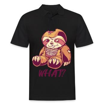 Creepy Sloth Horror Murderous Sloths W - Men's Polo Shirt - black - Front - Kai (181cm)