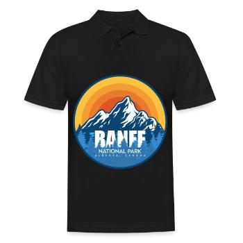 Parc national Banff Alberta Canada Souvenir - Polo Homme - noir - Devant - Kai (181cm)
