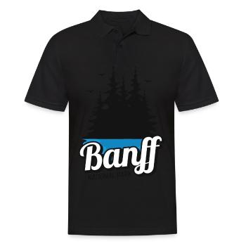 Banff Camping National Park Alberta Canada Souveni - Polo Homme - noir - Devant - Kai (181cm)