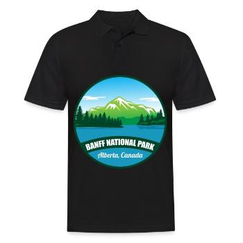 Parc national de l’Alberta Banff Canada Randonnée souvenir - Polo Homme - noir - Devant - Kai (181cm)