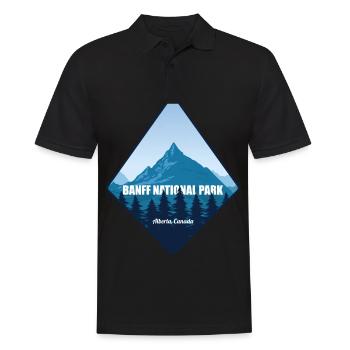 Parc national du Canada Alberta Banff Souvenir Randonnée - Polo Homme - noir - Devant - Kai (181cm)