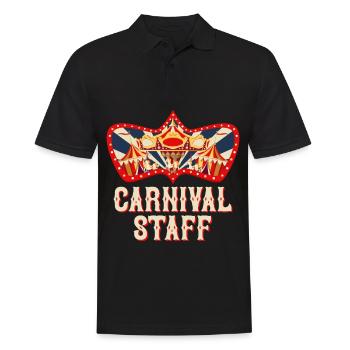 Karneval Personal Zirkus Geburtstag Outfit Feier - Männer Poloshirt - Schwarz - Vorne - Kai (181cm)